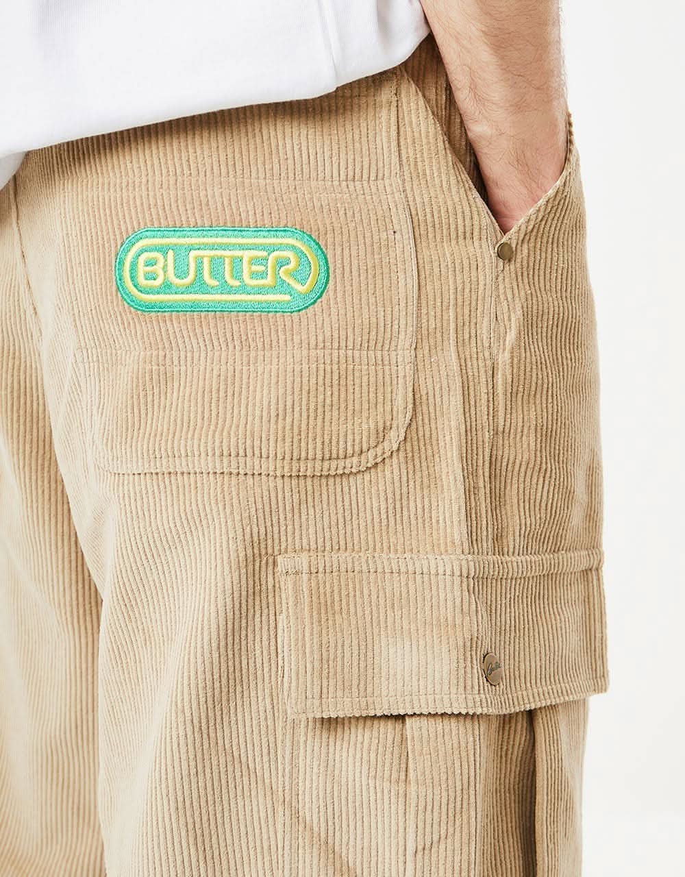 Butter Goods Corduroy Cargo Short - Khaki