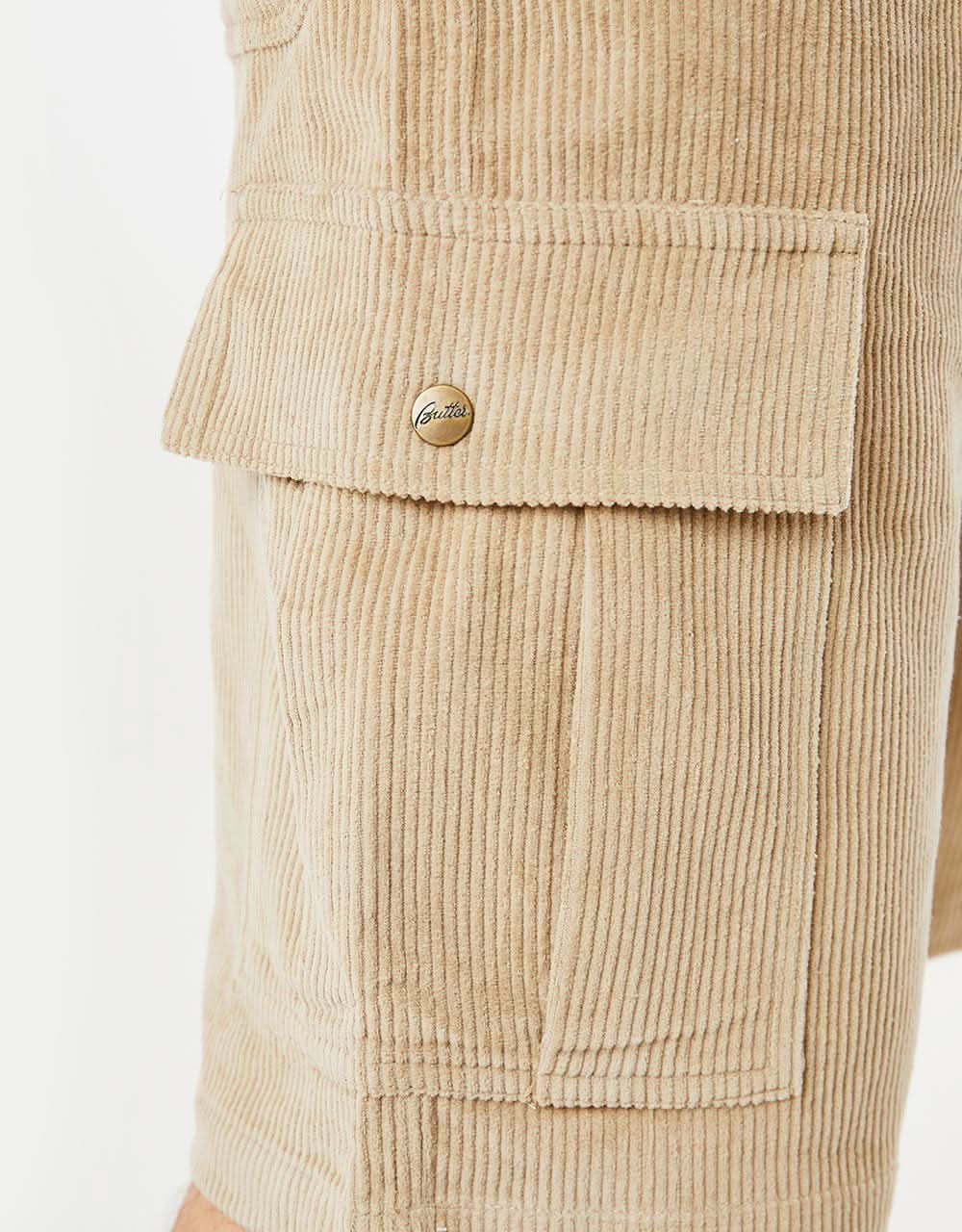 Butter Goods Corduroy Cargo Short - Khaki