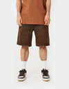 Pass Port Workers Club Denim Short - Brown Overdye