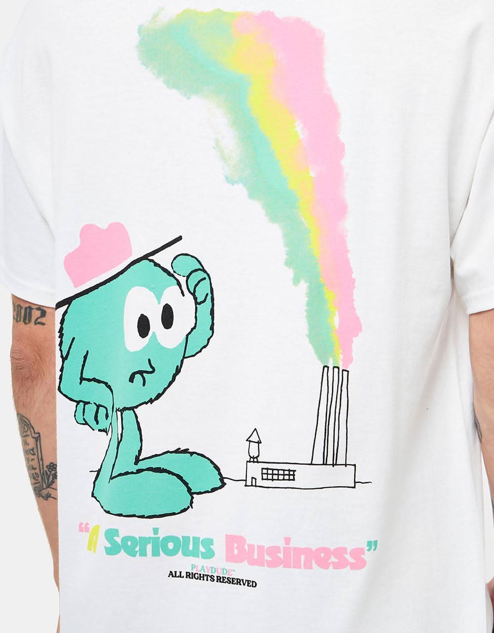 Playdude Factory T-Shirt - White