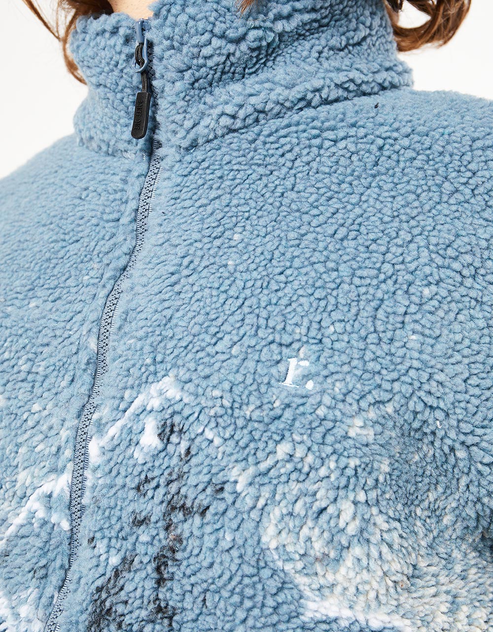 Route One Sharwa Fleece - Mountains (Cerulean)