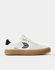 Cariuma Naioca Skate Shoes - Off White Vintage/Gum/Black