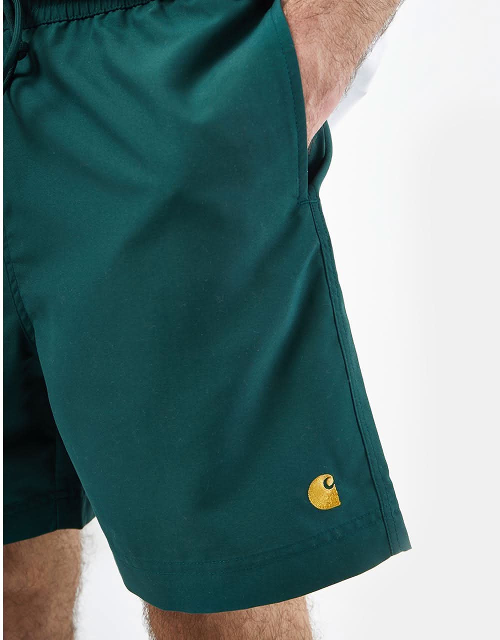 Carhartt WIP Chase Swim Trunk - Discovery Green/Gold