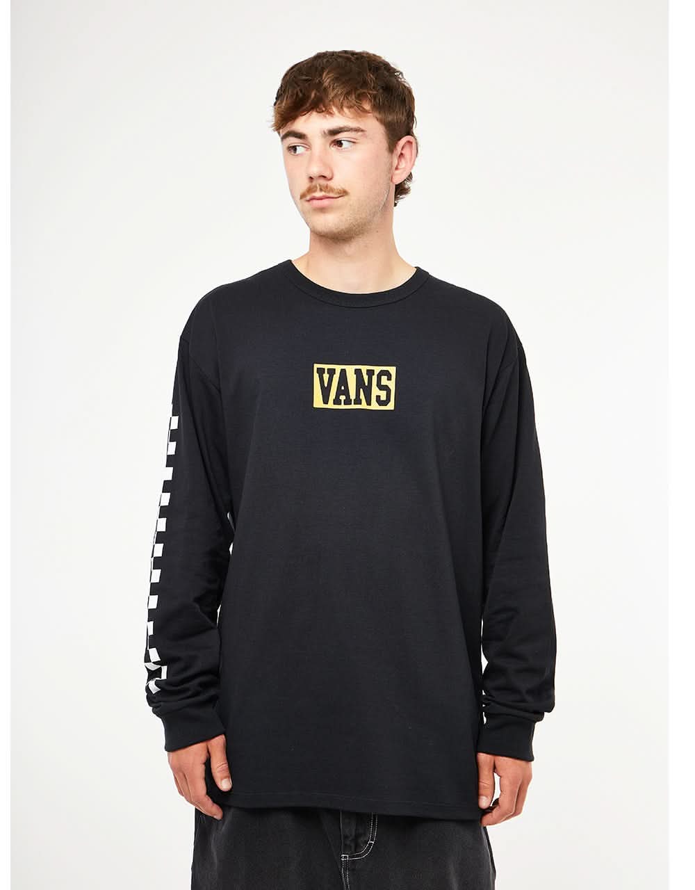 Vans Off The Wall Varsity L/S T-Shirt - Black