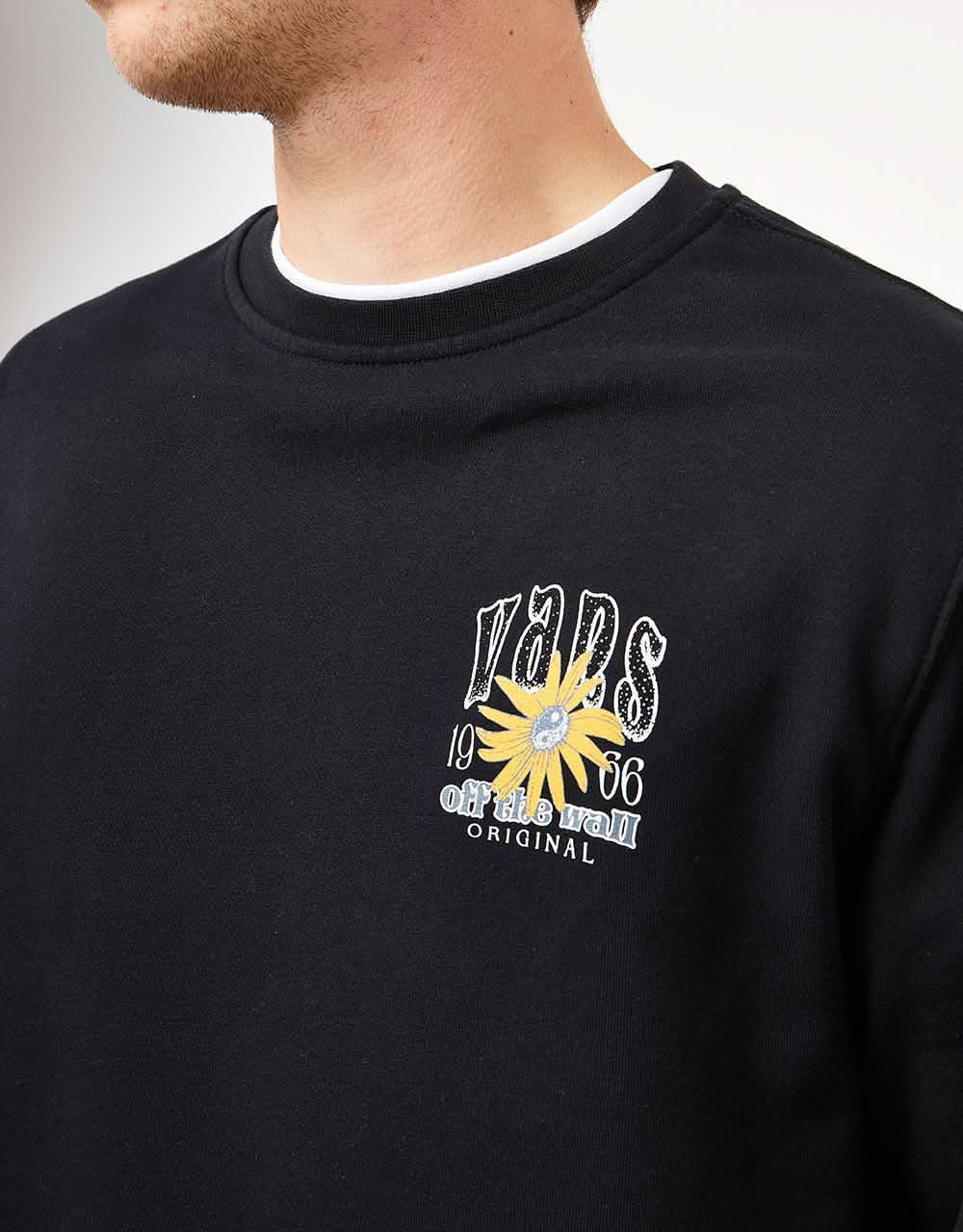 Vans Small Flower Crew - Black