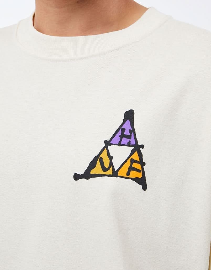 HUF No-Fi Triple Triangle T-Shirt - Bone