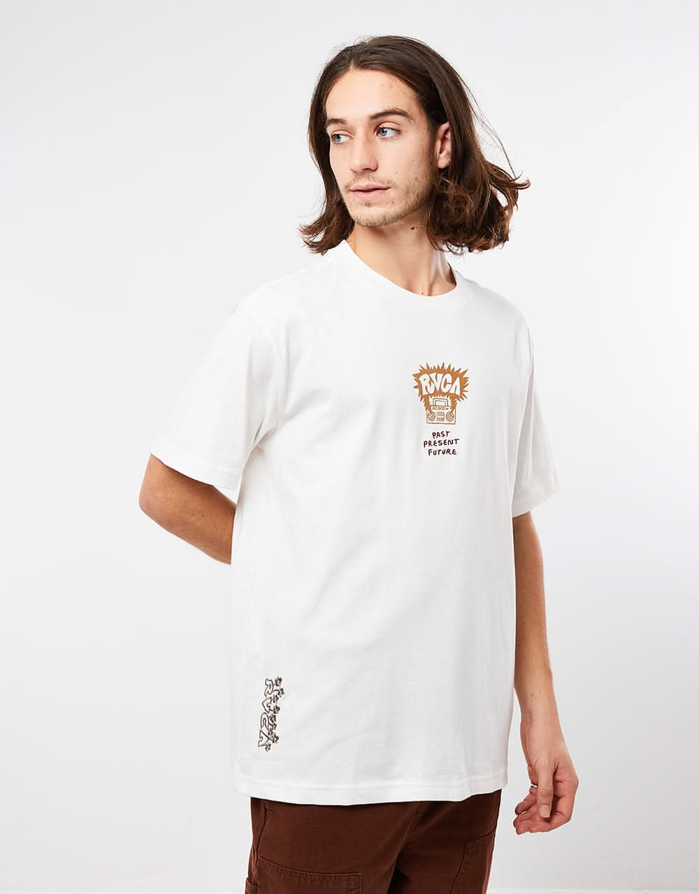 RVCA Scorched Organic T-Shirt - Salt