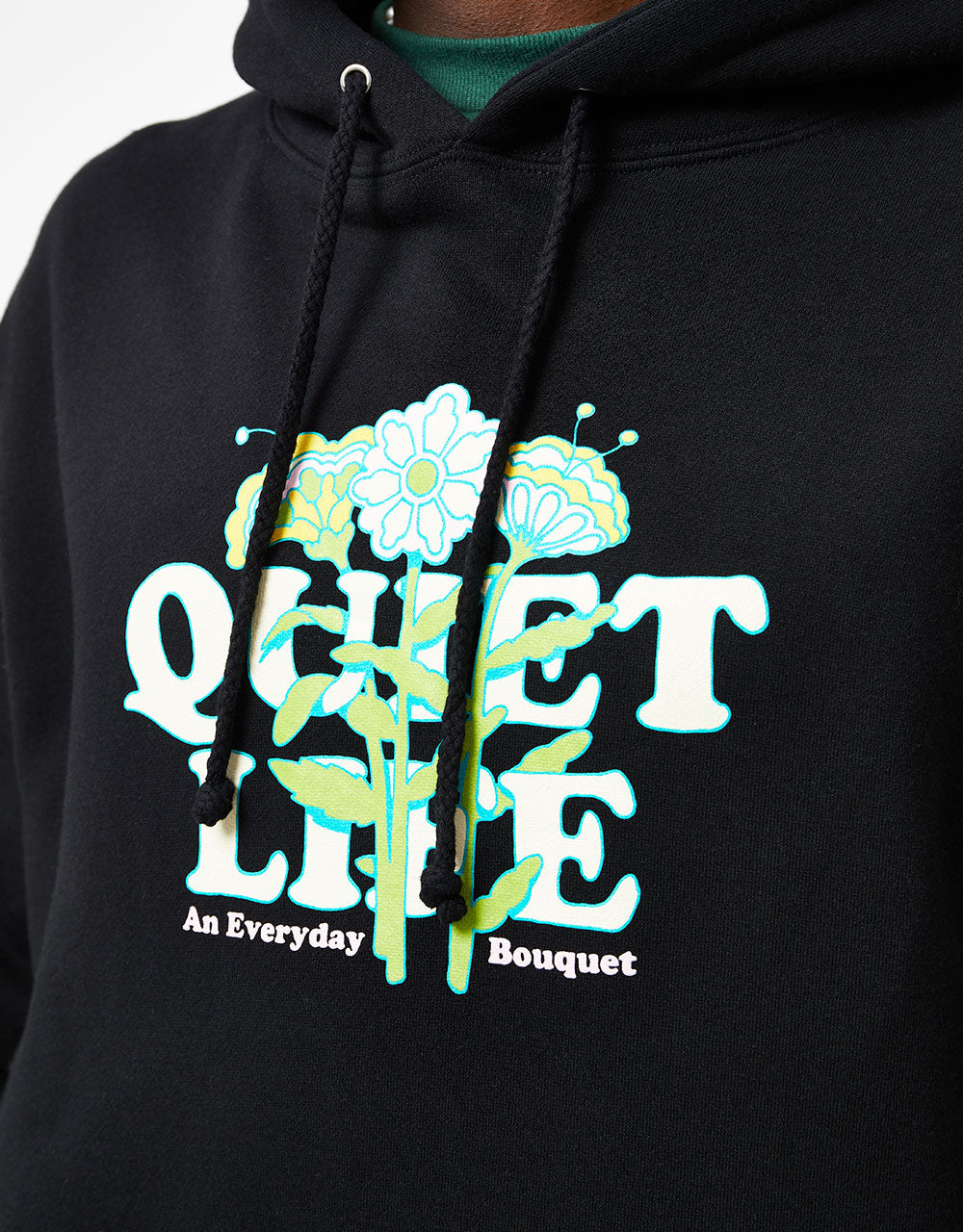 The Quiet Life Everyday Bouquet Pullover Hoodie - Black