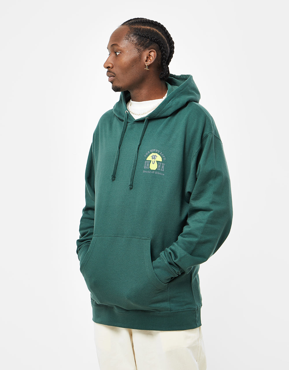 The Quiet Life Sound of Silence Pullover Hoodie - Hunter Green