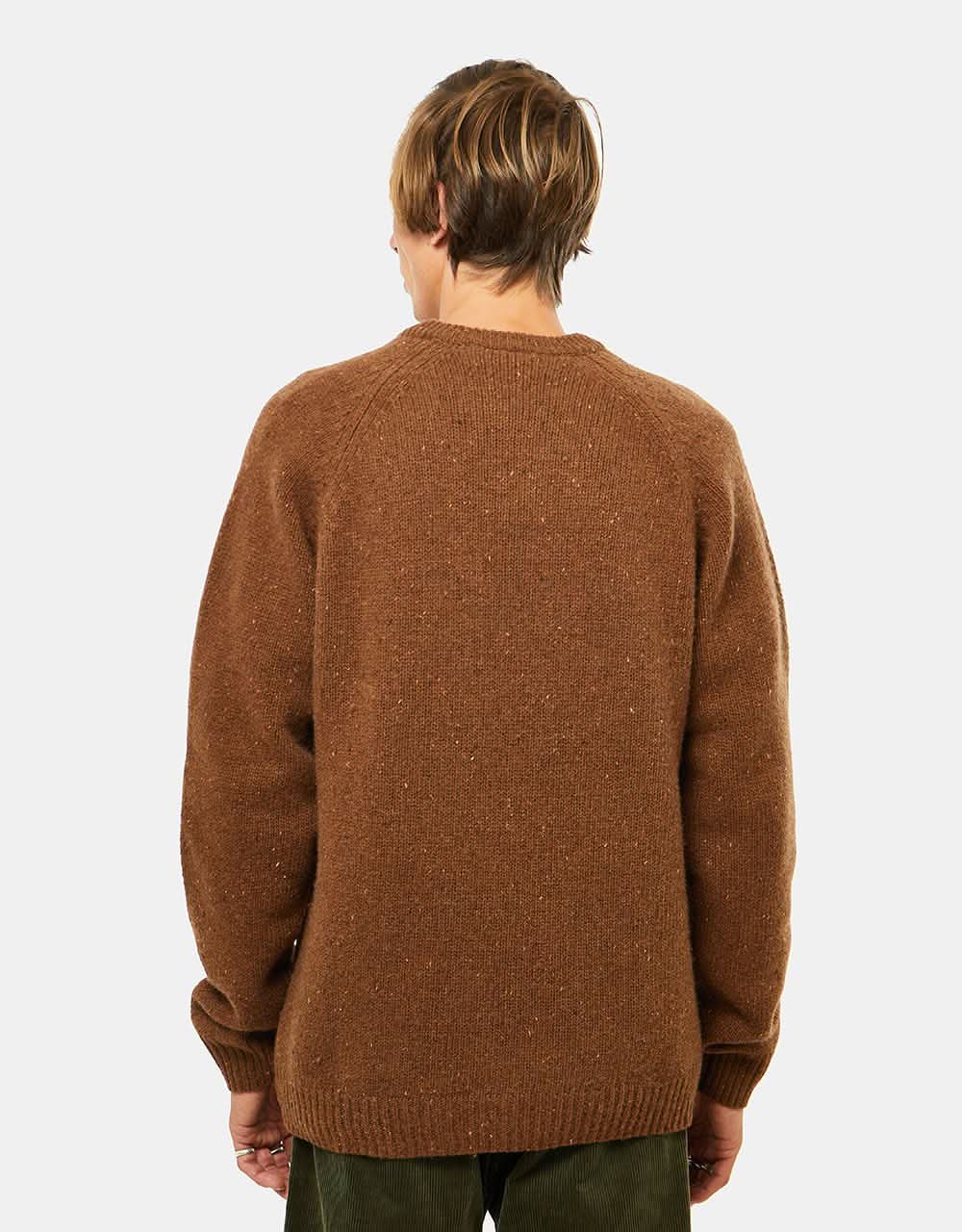 Carhartt WIP Anglistic Sweater - Speckled Tamarind