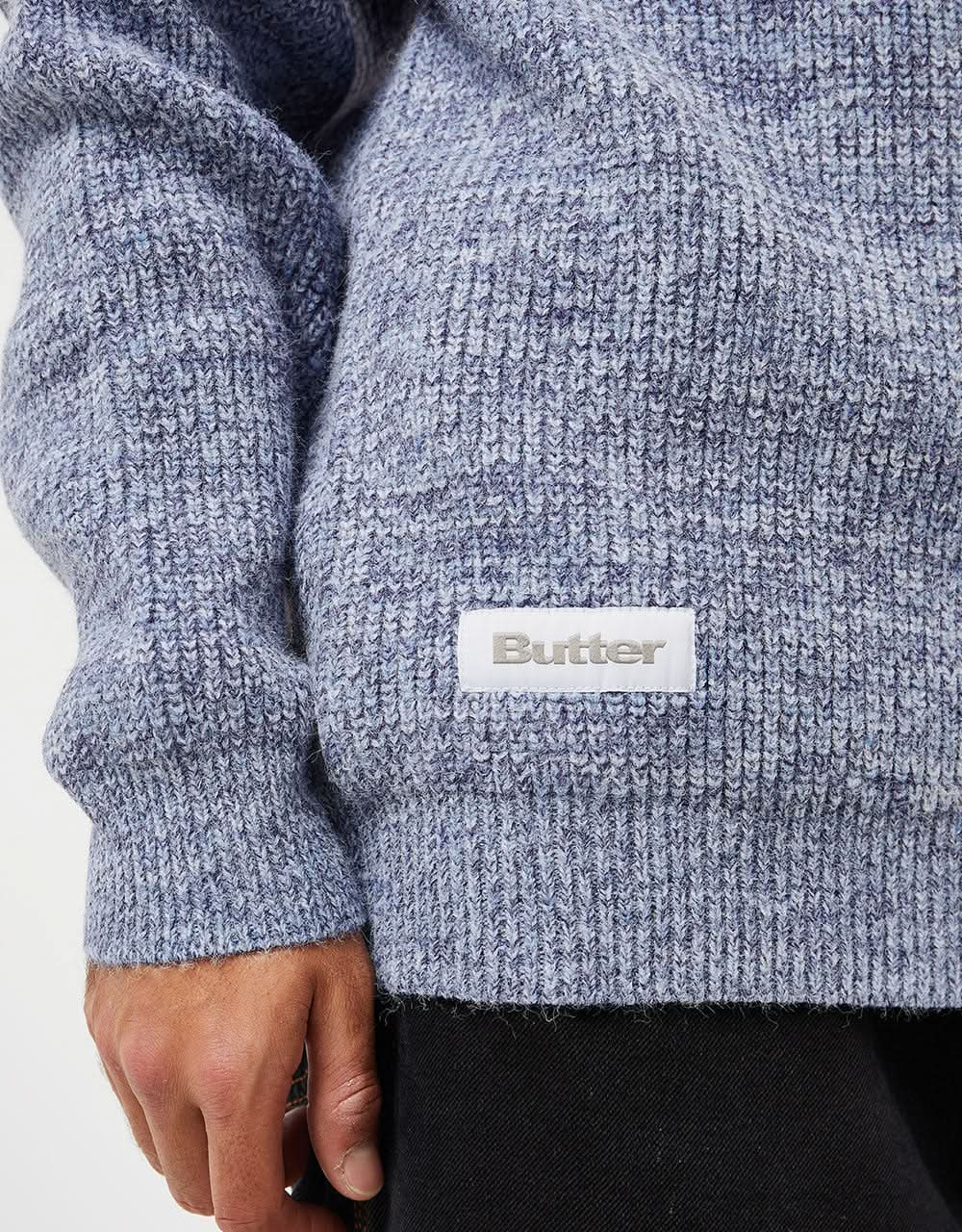 Butter Goods Marle Knitted Sweater - Iceberg