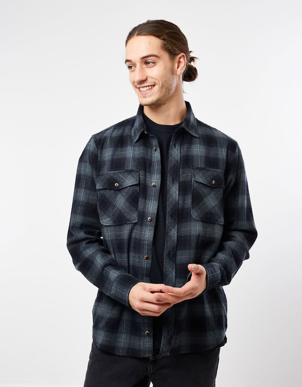 Element Tacoma Classic L/S Shirt - Gradient Plaid Agave Green