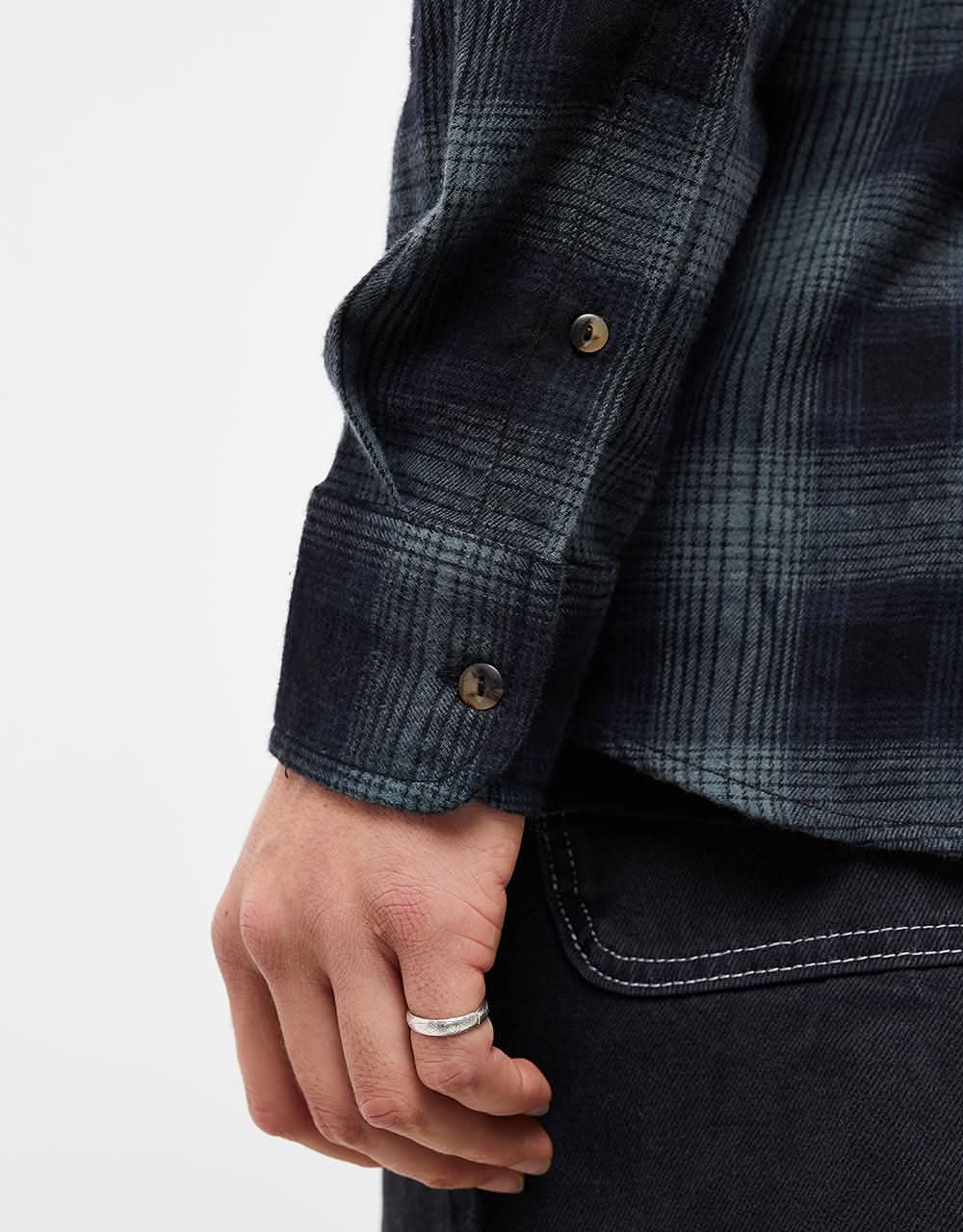 Element Tacoma Classic L/S Shirt - Gradient Plaid Agave Green