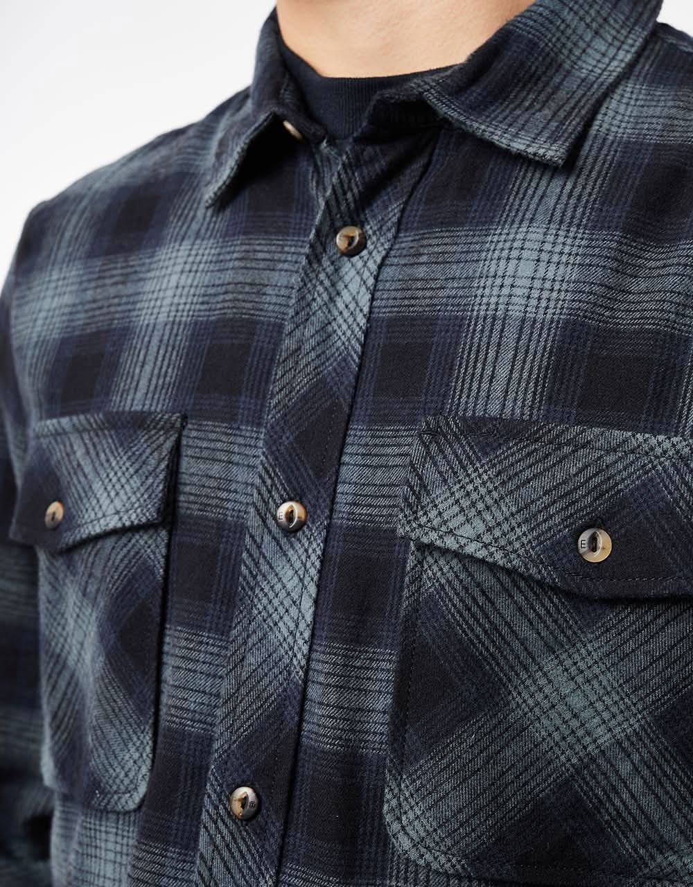 Element Tacoma Classic L/S Shirt - Gradient Plaid Agave Green