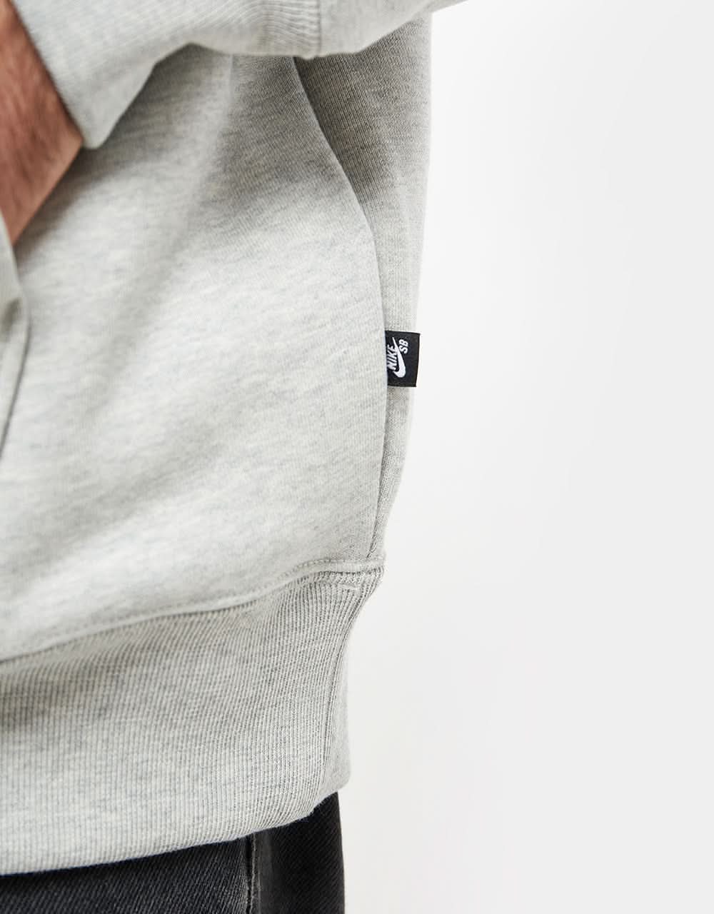 Nike SB HBR Pullover Hoodie - Grey Heather/White