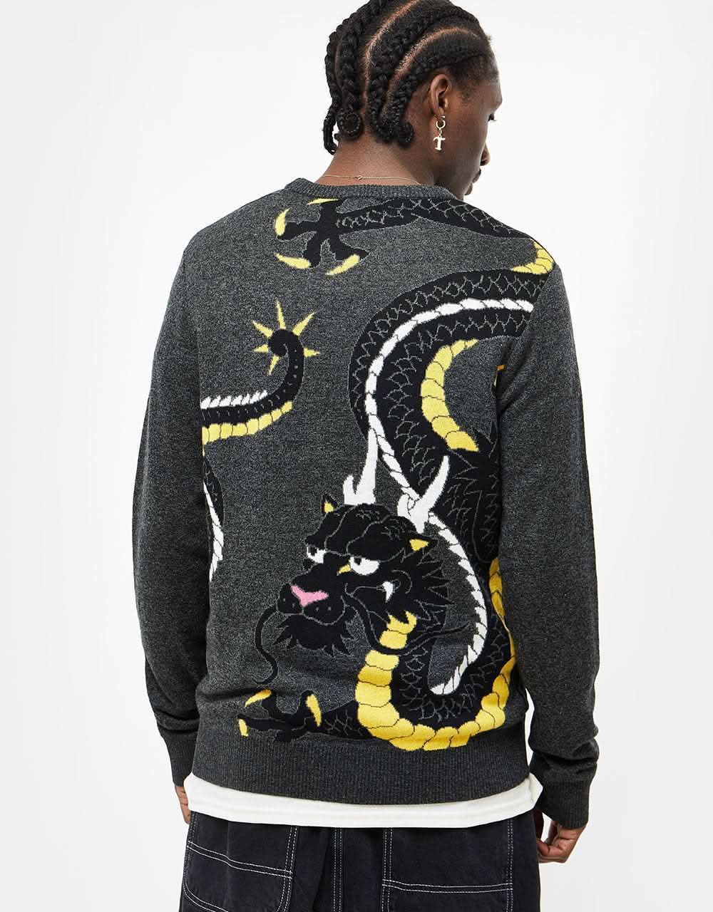 RIPNDIP Ryu Knitted Sweater - Black Heather
