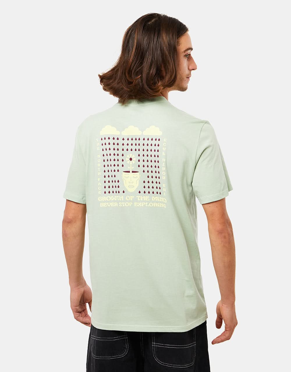 The North Face Brand Proud T-Shirt - Misty Sage/Snow