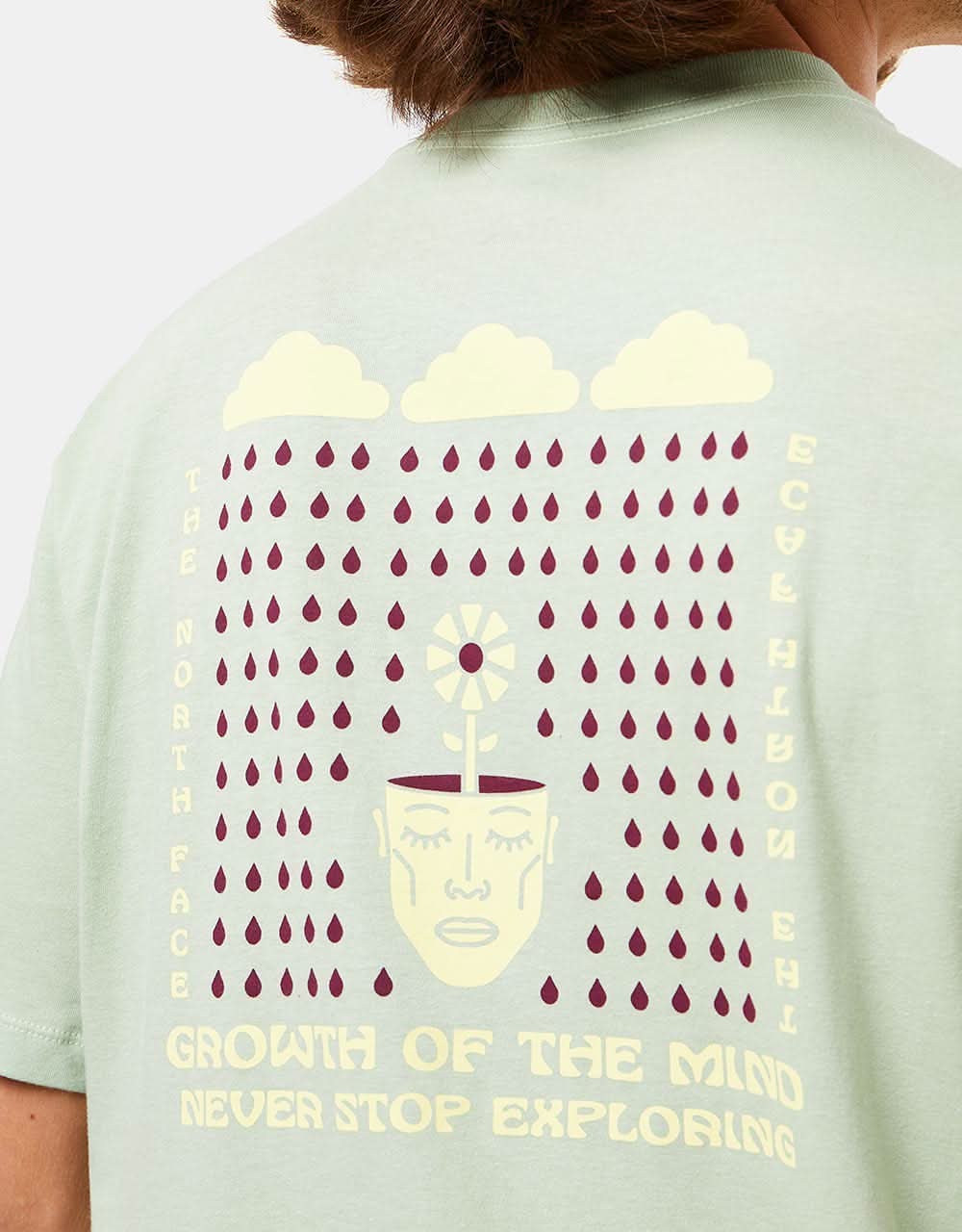 The North Face Brand Proud T-Shirt - Misty Sage/Snow