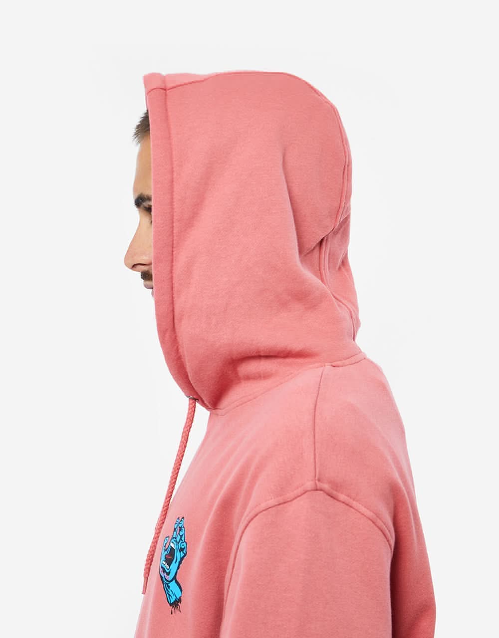 Santa Cruz Screaming Hand Chest Pullover Hoodie - Astro Dust