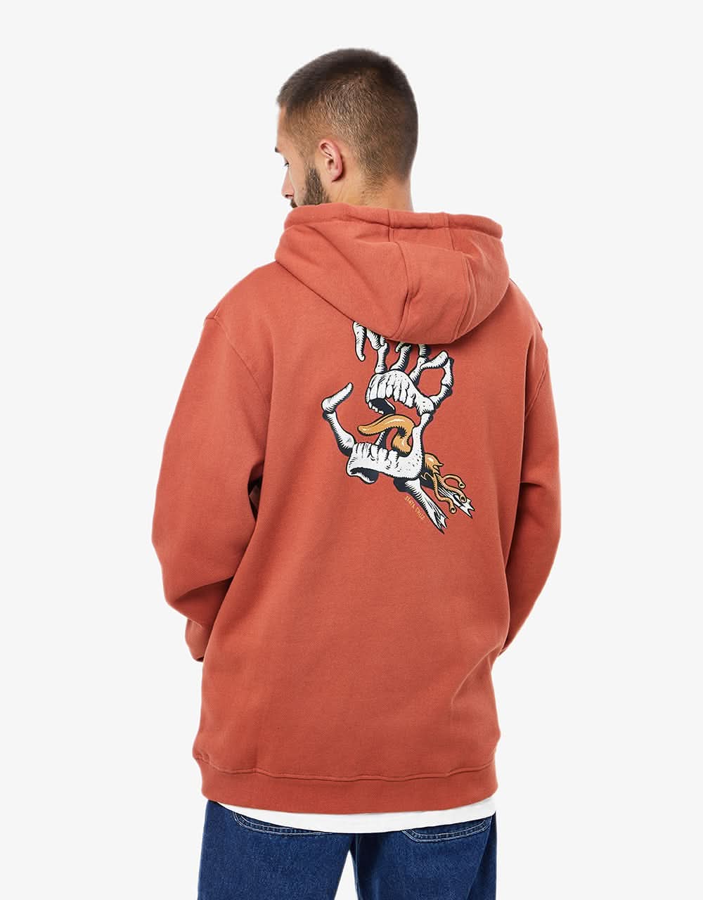 Santa Cruz Bone Hand Cruz Hood - Terracotta
