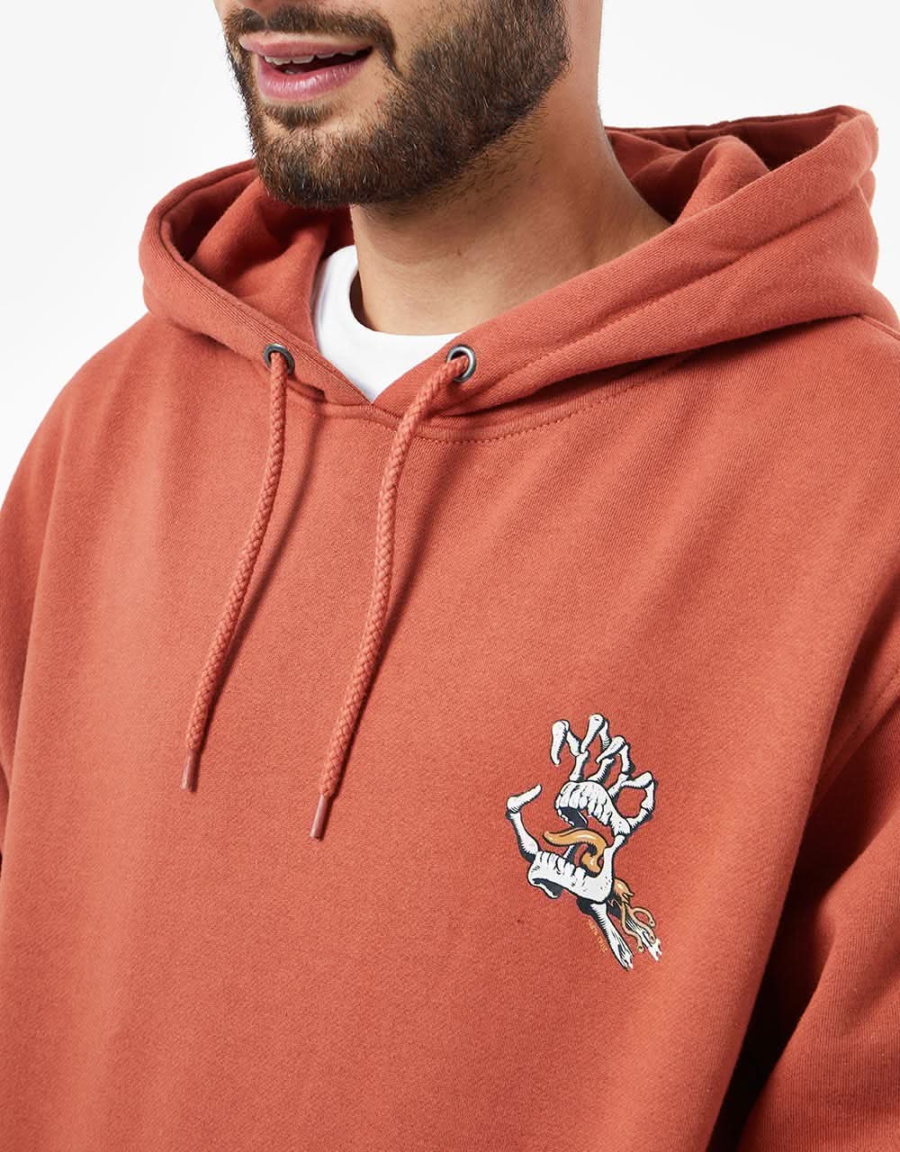 Santa Cruz Bone Hand Cruz Hood - Terracotta