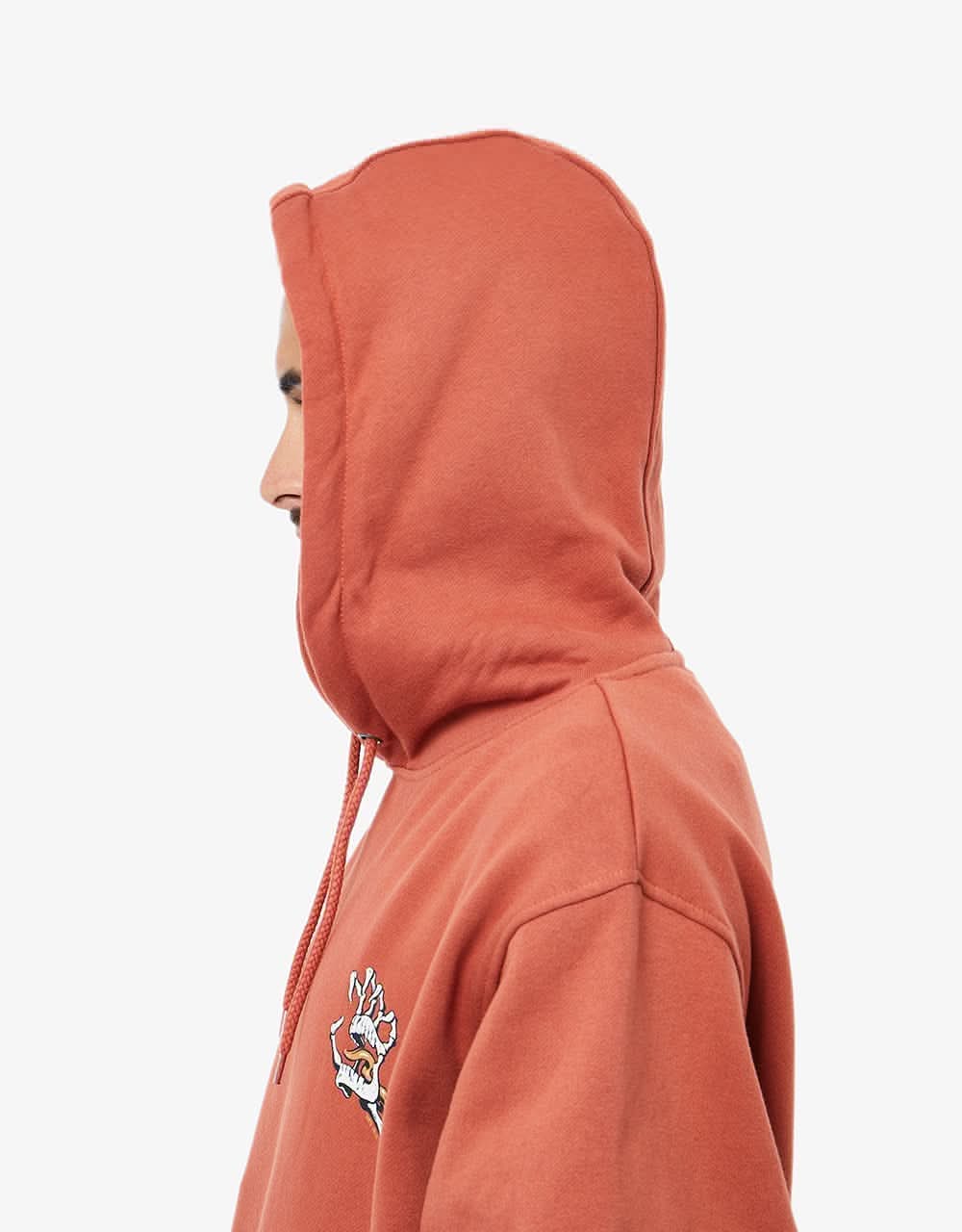 Santa Cruz Bone Hand Cruz Hood - Terracotta