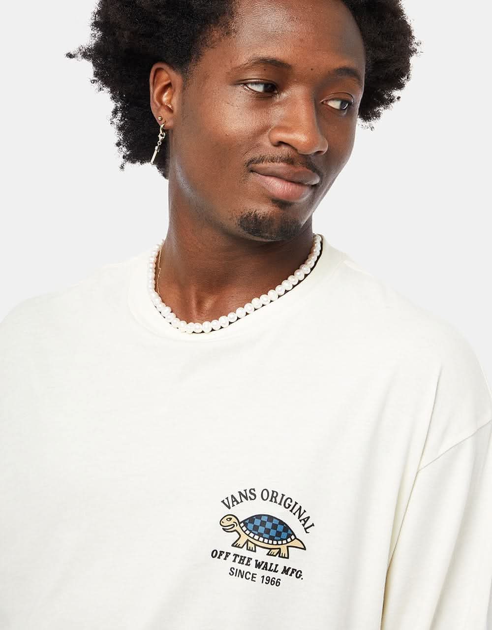 Vans Turtle Racer Repair L/S T-Shirt - Marshmallow