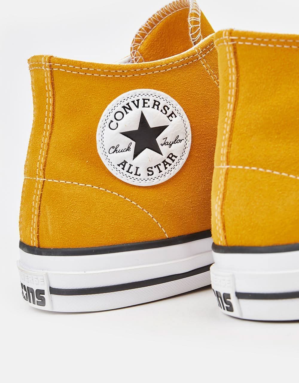 Converse CTAS Pro Hi Skate Shoes - Sunflower Gold/White/Black