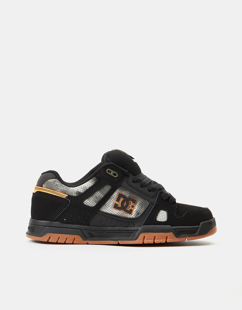 DC Stag Skate Shoes - Black/Orange
