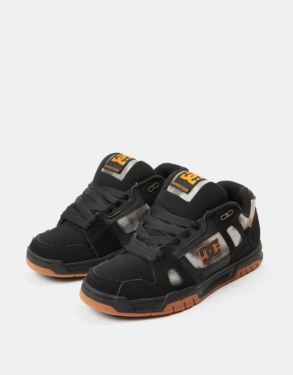 DC Stag Skate Shoes - Black/Orange