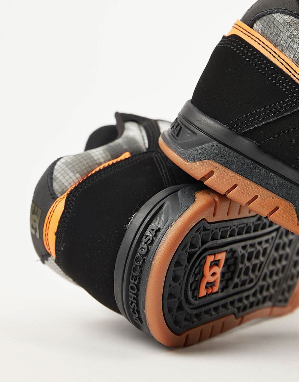 DC Stag Skate Shoes - Black/Orange