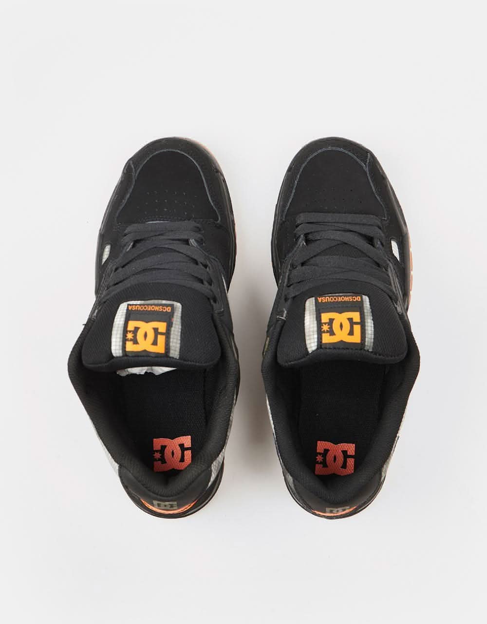 DC Stag Skate Shoes - Black/Orange