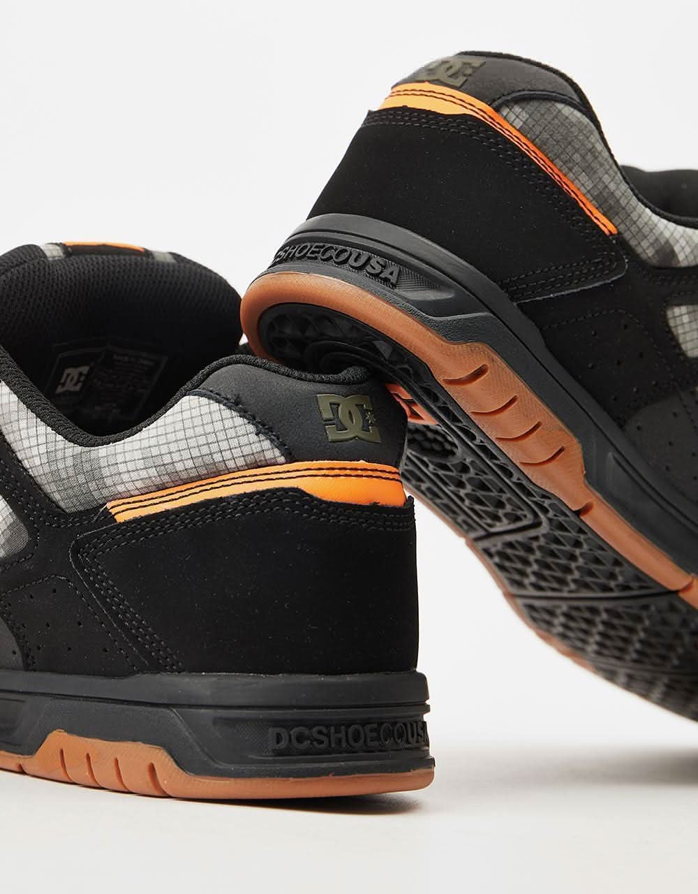 DC Stag Skate Shoes - Black/Orange