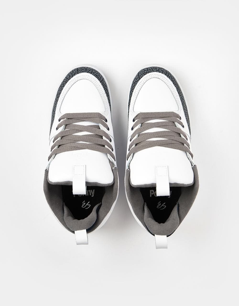 éS Penny 2 Skate Shoes - White/Navy