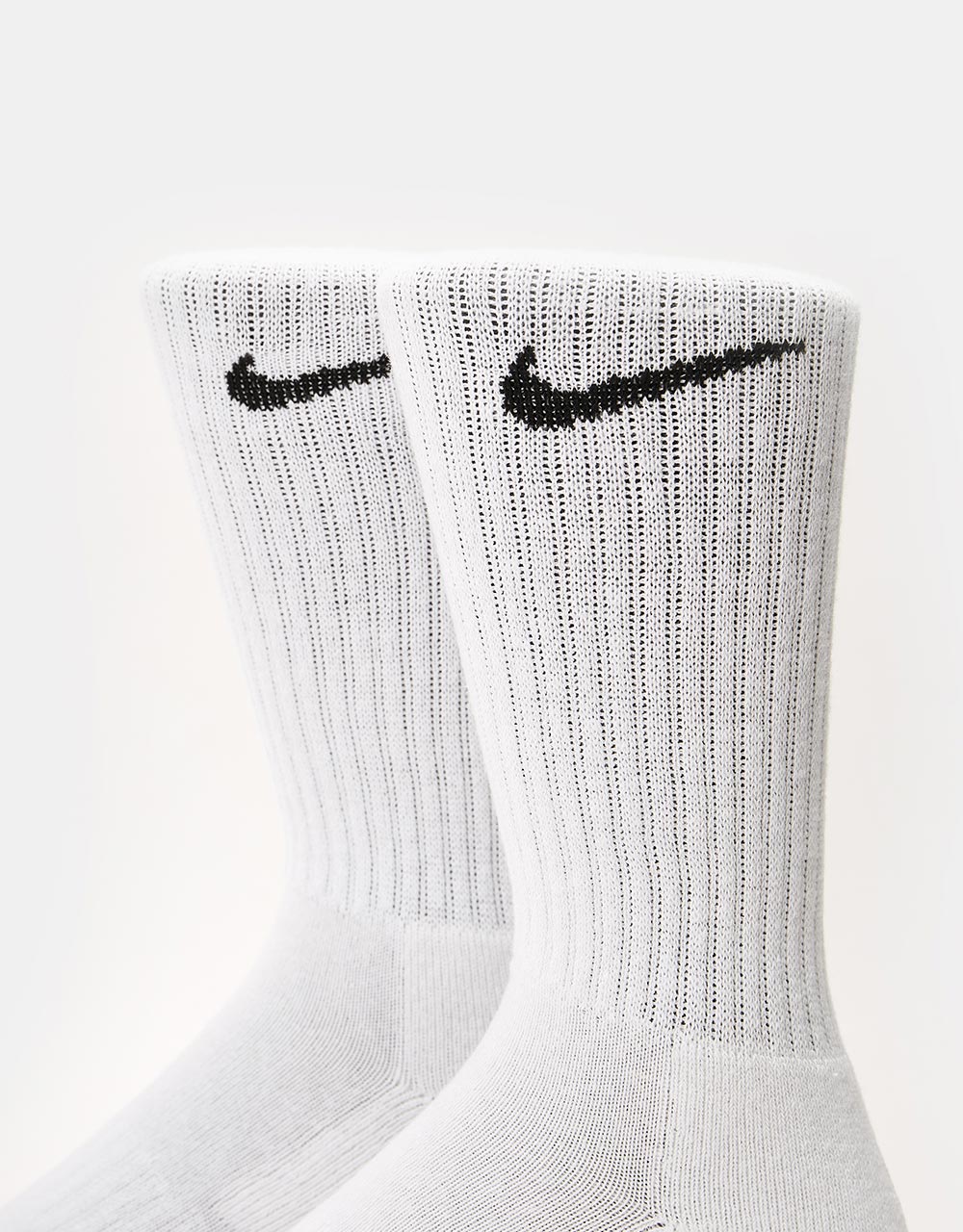 Nike SB Everyday Cushioned 6 Pack Crew Socks  - White/Black