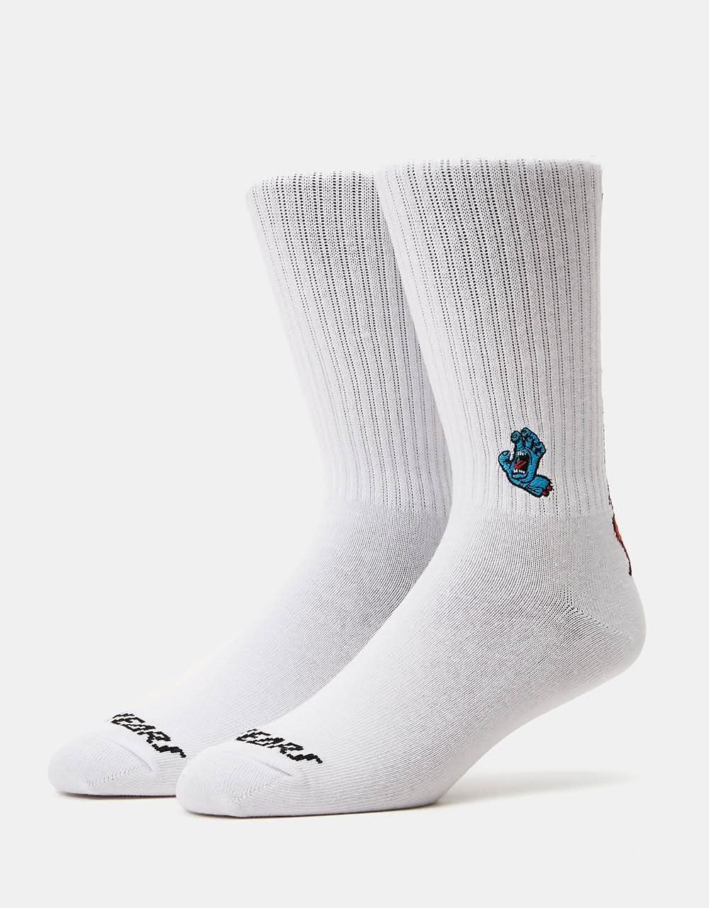 Santa Cruz Screaming 50 Sock - White