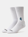 Santa Cruz Screaming 50 Sock - White