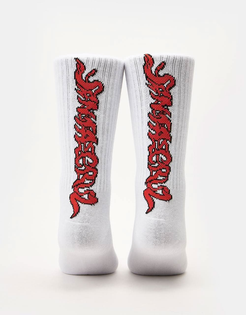 Santa Cruz Screaming 50 Sock - White