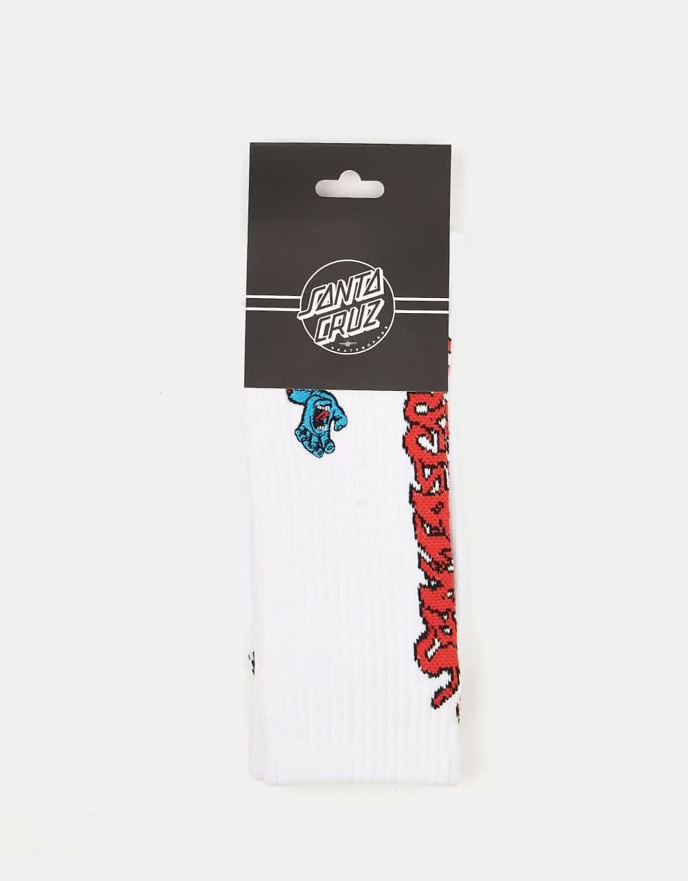 Santa Cruz Screaming 50 Sock - White