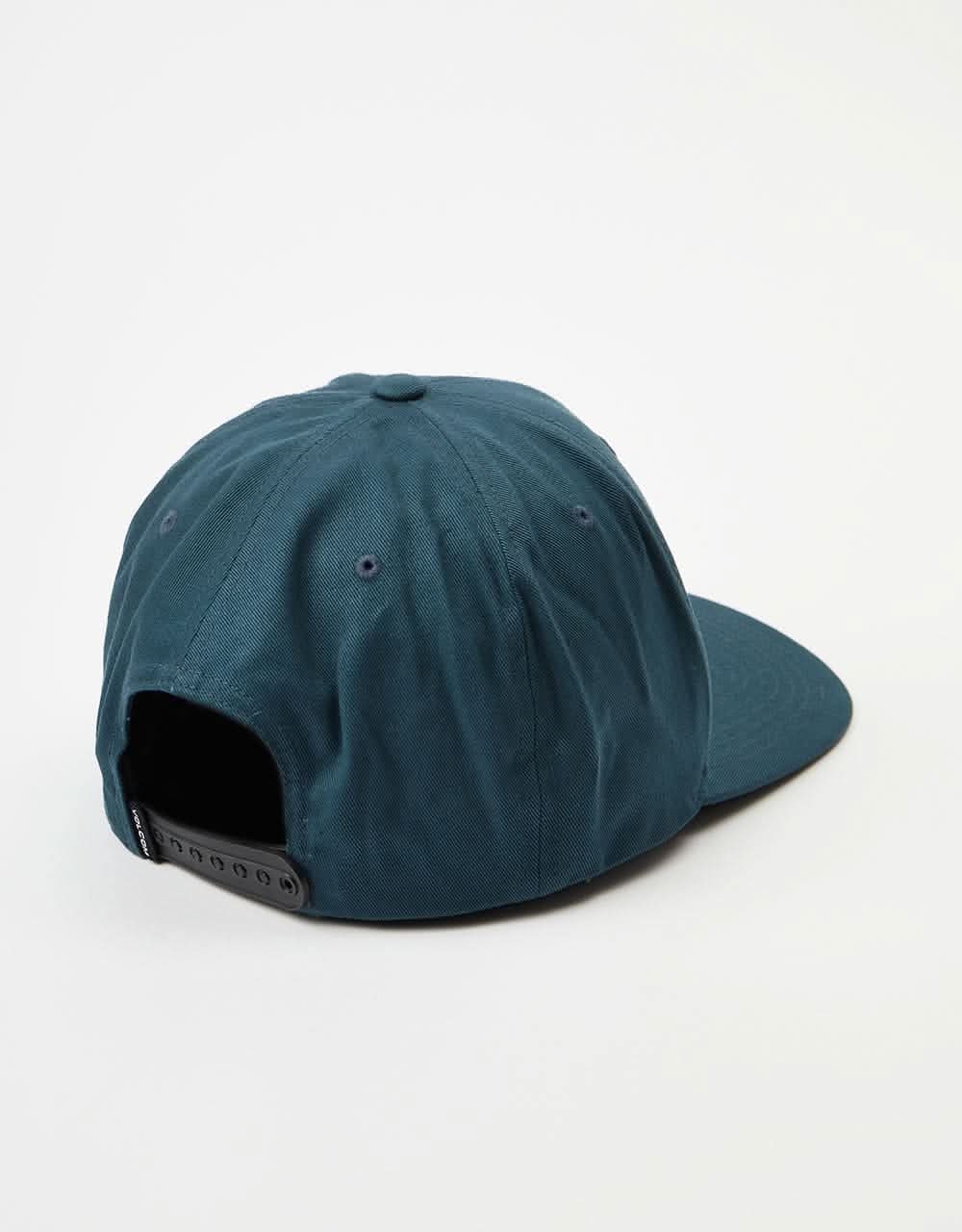 Volcom Quarter Twill Snapback Cap - Service Blue