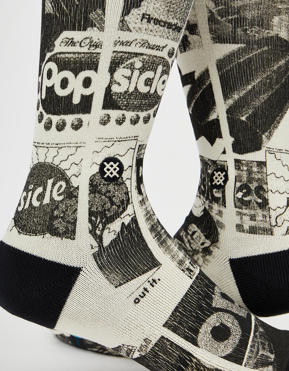 Stance x Ice Cream Icons Popsicle Crew Crew Socks - Vintage White