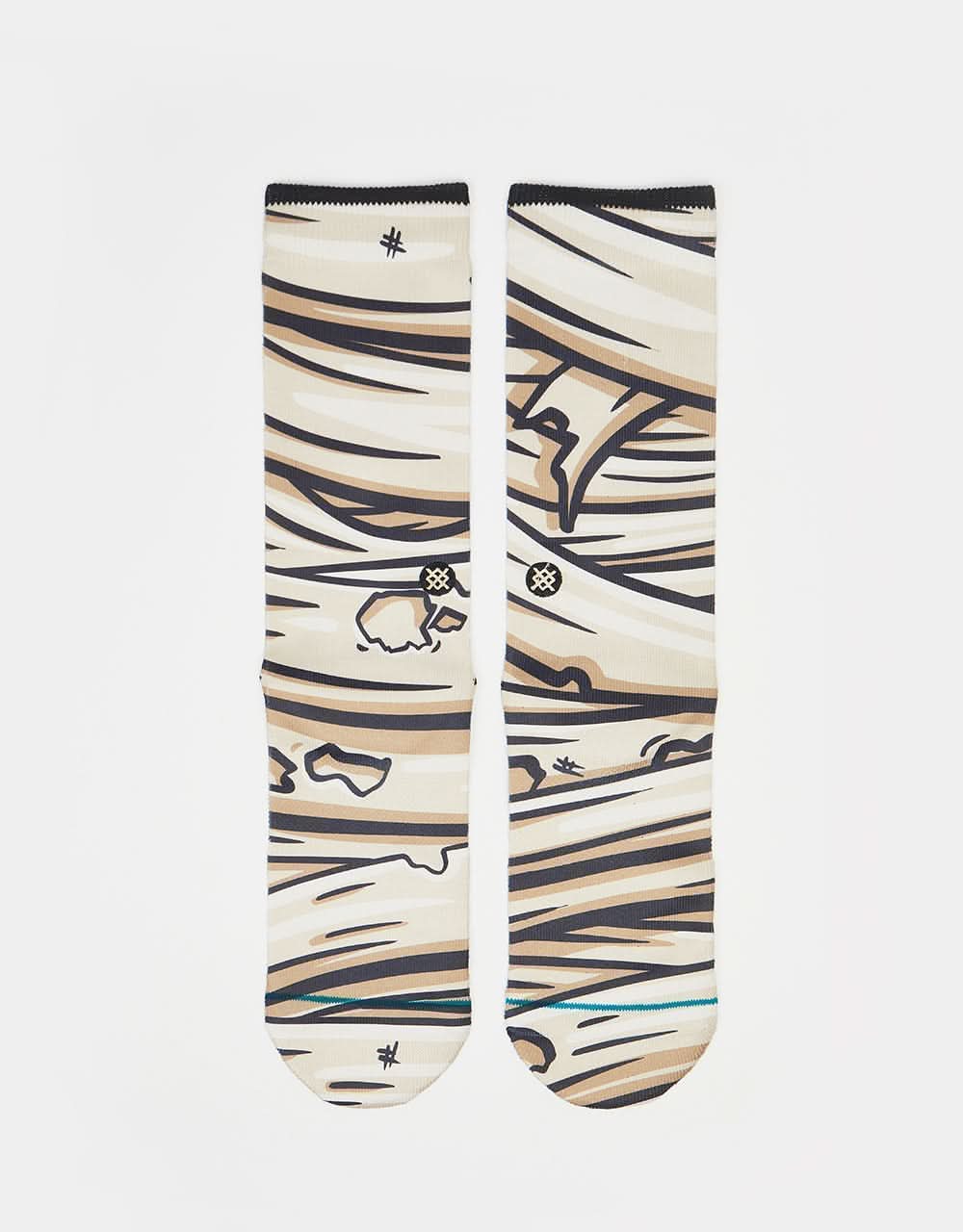 Stance x Blue The Great Mummy T Crew Socks - Tan