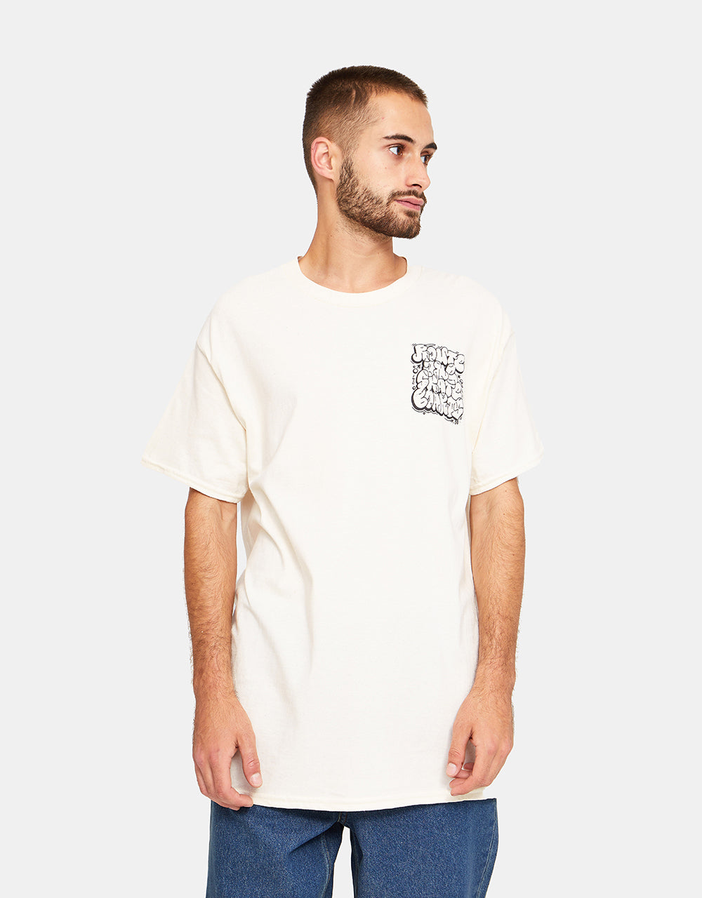 Route One Tagged T-Shirt - Natural