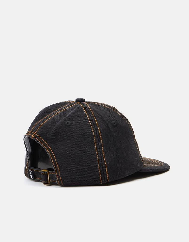 Pass Port Workers Club Denim Cap - Washed Black