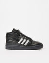 adidas x Heitor Forum 84 Mid ADV Skate Shoes - Core Black/Silver Metal