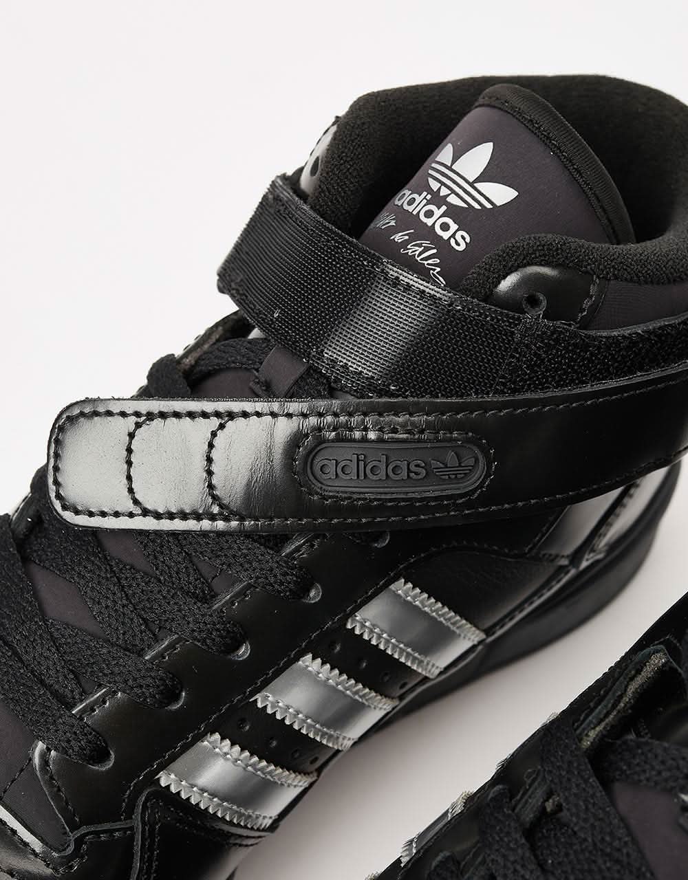 adidas x Heitor Forum 84 Mid ADV Skate Shoes - Core Black/Silver Metal