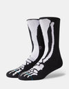 Stance Bonez Crew Socks - Black