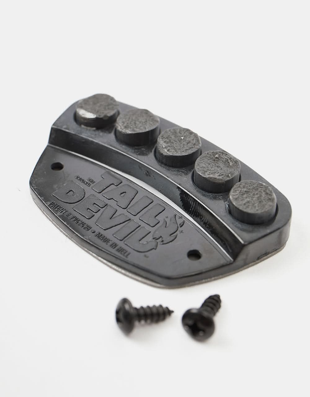 Tail Devil Skateboard Spark Plate - Black/Black