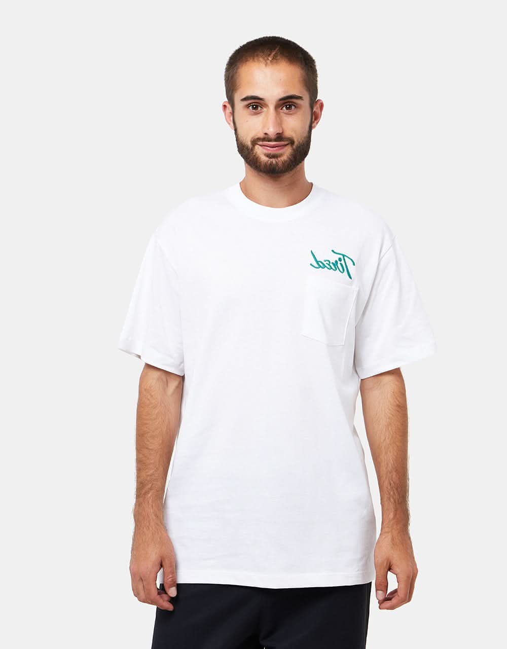 Tired Workstation Organic Pocket T-Shirt - White