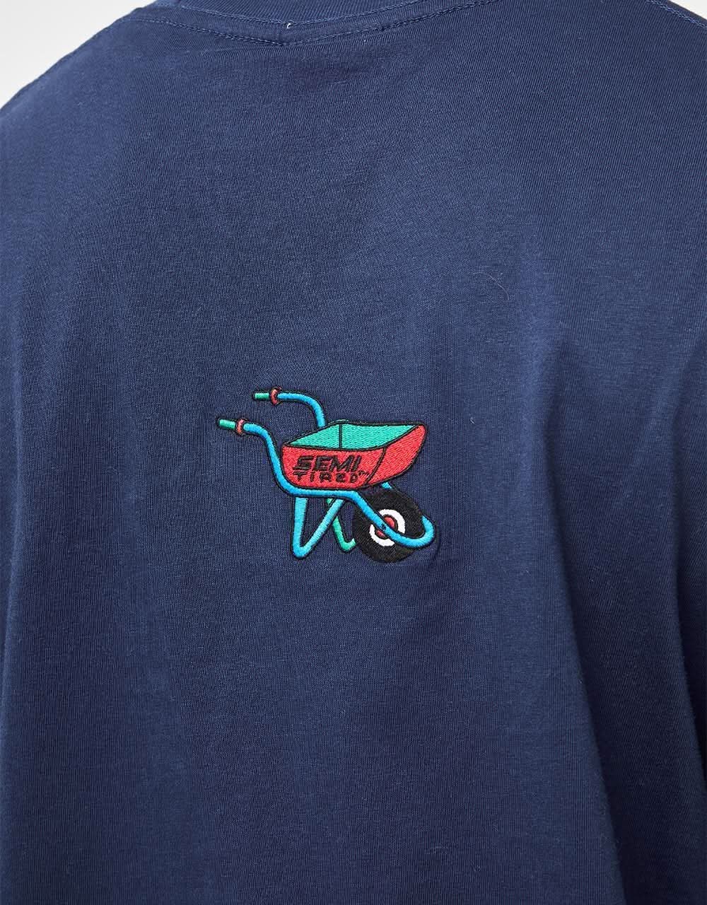 Tired Semi Tired L/S T-Shirt - Navy